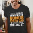 Bonus Cheer Dad Cheer Step Dad Men's V-Neck T-Shirt