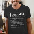 Bonus Dad Dictionary Definition For Your Step Dad Men's V-Neck T-Shirt