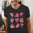 All Booked For Valentine Book Teacher Kids Girls Boys Men's V-Neck T-Shirt