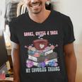 Books Coffee Yarn Lover My Favorite Things Men's V-Neck T-Shirt