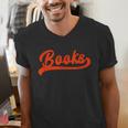 Books Reader Librarian Book Lover Bookworm Library Reading Men's V-Neck T-Shirt