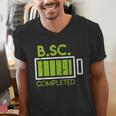 Bsc Completed Bachelor Of Science Graduation 2025 Men's V-Neck T-Shirt