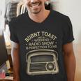 Burnt Toast And A Weekend Radio Show 80s 90s Nostalgia Men's V-Neck T-Shirt