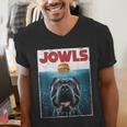 Cane Corso Jowls Top Drool Burger Dog Mom Dog Dad Men's V-Neck T-Shirt Cane Corso Jowls Top Drool Burger Dog Mom Dog Dad Men's V-Neck T-Shirt