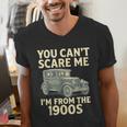 You Can't Scare Me I'm From The 1900s Retro Vintage Car Men's V-Neck T-Shirt