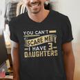 You Can't Scare Me I Have Three Daughters Retro Dad Men's V-Neck T-Shirt