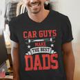 Car Guys Make The Best Dads Garage Mechanic Dad Men's V-Neck T-Shirt