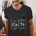 Cat Chemistry Periodic Table Cat Dad Cat Mom Men's V-Neck T-Shirt Cat Chemistry Periodic Table Cat Dad Cat Mom Men's V-Neck T-Shirt