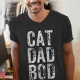 Cat Dad Bod Pet Owner Fitness Gym Men's V-Neck T-Shirt