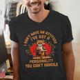 Cat Drinking Wine Solitude Party Introvert Personality For Men Women Men's V-Neck T-Shirt Cat Drinking Wine Solitude Party Introvert Personality For Men Women Men's V-Neck T-Shirt