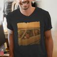 Cat Sloth Dog Retro Nostalgia Roadtrip Photo Men's V-Neck T-Shirt