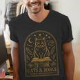 Cats And Books Because People Are Overrated Men's V-Neck T-Shirt