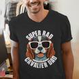 Cavalier King Charles Spaniel Dad Father’s Day Men's V-Neck T-Shirt