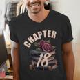 Chapter 18 18th Birthday Women Book Lovers Its My Birthday Men's V-Neck T-Shirt Chapter 18 18th Birthday Women Book Lovers Its My Birthday Men's V-Neck T-Shirt