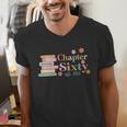 Chapter Sixty 60 Years Old 60th Birthday Book Lover Men's V-Neck T-Shirt