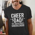 Cheer Dad The Cheerleader's Cheerleader Dad Cheer Father Men's V-Neck T-Shirt