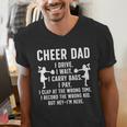 Cheer Dad Cheerleading Dad Of A Cheerleader Father Men's V-Neck T-Shirt