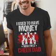 Cheer Dad Cheerleading Fathers Day Men's V-Neck T-Shirt Cheer Dad Cheerleading Fathers Day Men's V-Neck T-Shirt