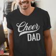 Cheer Dad Green Cheerleading Matching Parents Men's V-Neck T-Shirt