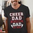 Cheer Dad Like A Regular Dad But Broke Cheerleader Dad Men's V-Neck T-Shirt