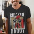 Chicken Daddy a Fun For Every Rooster In The Basket Men's V-Neck T-Shirt