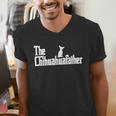 The Chihuahua Dad For Chihuahua Dad Men Dog Lovers Men's V-Neck T-Shirt