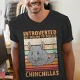 Chinchilla Owner Introvert Chinchilla Men's V-Neck T-Shirt Chinchilla Owner Introvert Chinchilla Men's V-Neck T-Shirt