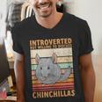 Chinchilla Owner Introvert Chinchilla Men's V-Neck T-Shirt