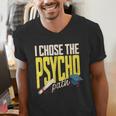 I Chose The Psycho Path Psychology Major Graduation Men's V-Neck T-Shirt