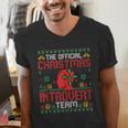 Christmas Introvert Team Introvert Introverted Xmas Men's V-Neck T-Shirt Christmas Introvert Team Introvert Introverted Xmas Men's V-Neck T-Shirt