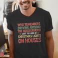 Christmas Lights Nostalgia – Holiday Memory Christmas Spirit Men's V-Neck T-Shirt