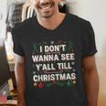 Christmas Sarcastic Introvert Holiday Shirt Men's V-Neck T-Shirt