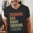 Cigar Lover For Dad Men Vintage Cigar Saying Men's V-Neck T-Shirt