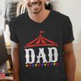 Circus Dad Of The Birthday Boy & Girl Carnival Family Outfit Men's V-Neck T-Shirt