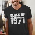 Class Of 1971 High School College Graduation Reunion T-Shirt Men's V-Neck T-Shirt