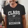 Class Of 1976 Reunion 50 Years Alumni Graduation High School Men's V-Neck T-Shirt