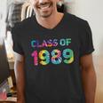 Class Of 1989 School Reunion College Highschool Graduation Men's V-Neck T-Shirt