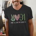 Class Of 1991 Shirt Leopard Senior Graduation Class Reunion Men's V-Neck T-Shirt