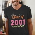 Class Of 2001 Meetup School Graduation Reunion Men's V-Neck T-Shirt