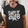 Class Of 2018 Dabbing Unicorn Graduation Shirt Men's V-Neck T-Shirt