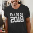 Class Of 2018 Graduation Senior High School College Men's V-Neck T-Shirt
