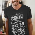Class Of 2018 Rocks Seniors Graduation 2018 Men's V-Neck T-Shirt