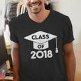 Class Of 2018 Senior T-Shirt Graduation Shirt Men's V-Neck T-Shirt