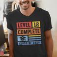 Class Of 2019 Senior High School Graduation Level 12th Grade Men's V-Neck T-Shirt
