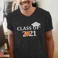 Class Of 2021 Graduation Him Her Basketball Pullover Men's V-Neck T-Shirt