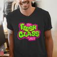Class Of 2021 Senior Fresh 90's TV Style Grad For Graduation Men's V-Neck T-Shirt