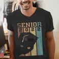 Class Of 2022 Graduation Cat Seniors Grad Men's V-Neck T-Shirt