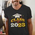 Class Of 2023 School Graduation Vintage Retro Class Of 2023 Men's V-Neck T-Shirt