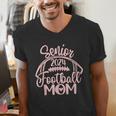 Class Of 2024 Senior Football Graduation Mom Men's V-Neck T-Shirt