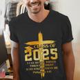 Class Of 2025 Christian Graduation Senior Graduate Men Women Men's V-Neck T-Shirt